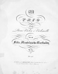 Mendelssohn, Felix: - [Op. 49] Grand Trio pour piano, violon & violoncelle. Op: 49