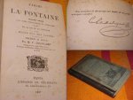 Colincamp, M.F. - FABLES DE LA FONTAINE Nouvelle edition avec notes philologiques et litteraires precedee de la vie de la fontaine d`une etude sur