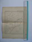  - Oudtijds grensgekleurde lithografie van Gemeente FLINSTERWOLD, Groningen 1867