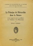 OLDEKOP, E. - La principe de hiérarchie dans la nature et ses rapports avec le problème du vitalisme et du mécanisme.