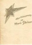 Gentilli-Baratto, Lidia - Eine Erinnerung an Marie Steiner. Erinnerungen an Adolf Arenson
