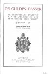 Articles and contributions from The Golden Passer - DE GULDEN PASSER,  43e jaargang, 1965,, bulletin van de vereeniging der Antwerpse Bibliophielen The Golden Compasses.