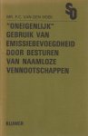 P.C. van den Hoek - Oneigenlijk gebruik van emissiebevoegdheid door besturen van naamloze vennootschappen - Rede 1975