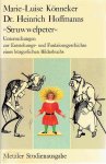 KÖNNEKER, Marie-Luise - Dr. Heinrich Hoffmanns ''Struwwelpeter''. Untersuchungen zur Entstehungs- und Funktionsgeschichte eines bürgerlichen Bilderbuchs.