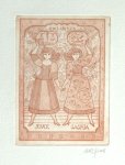 Spronk, Ank. - Exlibris voor Joyce Saskia.