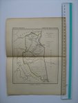 - Oudtijds grensgekleurde lithografie van Gemeente BELLINGWOLDE, Groningen 1867 - Oudtijds grensgekleurde lithografie van Gemeente BELLINGWOLDE, Groningen 1867