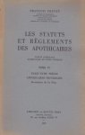 Francois Prevet - Les status et reglements des apothicaires