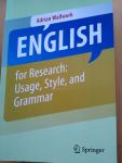 Adrian Wallwork - English for Research: Usage, Style, and Grammar