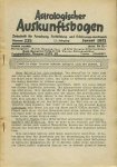  - Astrologischer Auskunftsbogen. Zeitschrift für Forschung, Fortbildung und Erfahrungsaustausch. Jahrgang 1971. 11 out of 12 issues