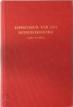 W. M. H. Hummelen - Repertorium van het rederijkersdrama 1500-ca. 1620