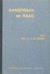 Sieben, C.J. - Sieben, C.J.-Aanspraak en raad