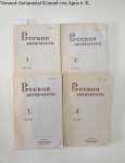 Akademie der Wissenschaften der UdSSR und Institut für Russische Literatur Puschkin Haus (Hrsg.): - Russische Literatur : 1982 : Vol. 1 - 4 :
