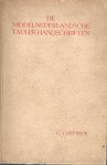 Lieftinc, Gerard Isaac - De Middelnederlandsche Taulerhandschriften
