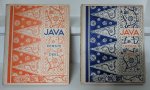 Lamster, J.C. (beschreven door) G.S. Fernhout (gekleurde plaatjes en teekeningen in den tekst door) - Java - eerste deel en Java tweede deel [Droste] deel 1 compleet met alle plaatjes; deel 2 ontbreken veel plaatjes