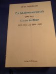 Weinreich, Otto - Zur Musikwissenschaft 1909-1960 Konzertkritiken 1923-1933 und 1945-1952