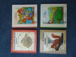 Werken, H. van de & D. Nockels, et al. - Bewegende dieren. Bouwers/ Bewegende dieren. Acrobaten/ De haas en de schildpad/ Goudhaartje en de drie beren. Mini Panorama boek. 4 boekjes met pop-ups.