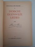 Croo, M.H. du - De dag in Indië... Indische eigenwijze liedjes van Brammetje *GESIGNEERD*