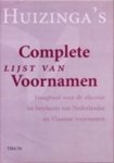 A. Kruijssen & A. de Jong - Huizinga's complete lijst van voornamen