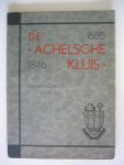 Hubert Leyten - De Achelsche kluis - historische schets 1685 - 1846