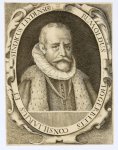 Passe, Crispijn van de I (1564-1637) - Antique Engraving 1570-1637 - Portrait of Rombout Hogerbeets - C. Van de Passe, published 1570-1637, 1 p.