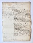 - [Manuscript 1639] Letter of Lodewijk van Egmont (1600-1654), achtste graaf van Egmont, prince of Gavre (Gavere) and heer van Zottegem, d.d. Luxem (près Londre) 10-10-1639. Manuscript, folio, 2 pag.