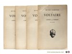 Voltaire. - Contes & Romans [ 4 volumes ] Texte établi et présenté par Philippe van Tieghem. [ 4 volumes ].