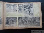 Anon. - Scrapbook / verzamelalbum / oud postkaartenalbum met talrijke krantenknipsels van wielrenners (jaren '40-'50-'60).