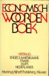 JONG, FRITS J. DE - Quadrilingual economics dictionary. English/American, French, German, Dutch