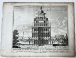Unknown engraver, Pieter Schenk (1660-1713) - [Antique print, etching/ets] SEPTIZONIUM imp. SEVERI... Views of Rome [Set title] (Het Septizonium, een nymphaeum in het oude Rome), published 1705, 1 p.