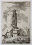 Legros, Salvator (1754-1834) after Eemont, Adriaen van (1626/27-1662) - Original etching/ets: View on houses/Landschap met huizen, ca 1788.
