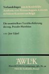 GIJSEL Jan - Die unmittelbare Textüberlieferung des sog. Pseudo-Matthaüs