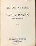 Webern, Anton: - [Op. 27] Variationen für Klavier Op. 27