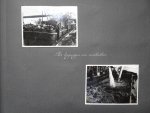 Bruijn, Ab de (fotografie). - Fotoalbum. "Ter herinnering aan de uitgevoerde herstel- en Baanverzwaringswerken van de spoorlijn Dordrecht-Willemsdorp 1945-1946".