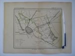  - Oudtijds grensgekleurde lithografie van de Gemeente NOORDDIJK, Groningen plm 1867