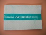  - Honda Accord instruktieboek, 4 talig