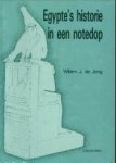 JONG, WILLEM J. DE - Egypte's historie in een notedop