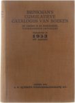 Dirk De Jong - Brinkman's cumulatieve catalogus van boeken: jan-dec 1953: Nederlandse bibliografie bevattende de in Nederland en Vlaanderen uitgegeven of herdrukte boeken die werden ontvangen door het depot van Nederlandse publikaties van de Koninklijke B