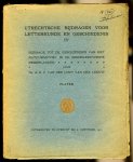 LOOY van der LEEUW, A. van der - Bijdrage tot de geschiedenis van het natuurgevoel in de middeleeuwsche Nederlanden + platendeel.