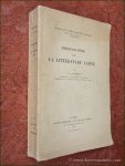 HERESCU, N.I. - Bibliographie de la littérature latine.