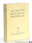 Rabikauskas, Paulius (ed.). - Archivum Historiae Pontificiae - Volume 28, 1990.