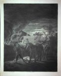 VISSCHER, CORNELIS (II), - Horse robbery at night