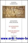 C. Scholten (ed.); - Johannes Philoponos De aeternitate mundi - Uber die Ewigkeit der Welt I,
