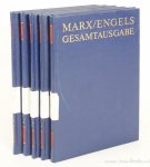 MARX, K. - Zur Kritik der politischen Ökonomie (Manuskript 1861-1863). Apparat 1,2,3,4,5. 5 volumes.