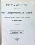 collectief - De Maasgouw  Orgaan voor Limburgsche geschiedenis, taal- en Letterkunde vijf en twintigste deel  jaargang 1908