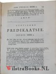 Tuinman, Carolus - Keurstoffen uit de Heilige Schriften der Propheten, Verklaert en Toegepast....( 4 delen compleet)..... Na zyn overlyden uitgegeven door Joannes Esgers.