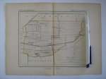  - Oudtijds grensgekleurde lithografie van Gemeente ZUIDBROEK, Groningen 1867