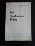 Folder - Het Amsterdams Ballet, 1960, Artistieke leiding Mascha ter Weeme Folder - Het Amsterdams Ballet, 1960, Artistieke leiding Mascha ter Weeme