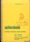 Diverse auteurs - Sphinxbode: papier, karton, enveloppen