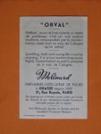 Folder - Parfum Orval, Paris