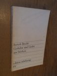 Brecht, Bertolt - Gedichte und Lieder aus Stucken